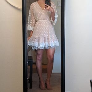 Goodnight Macaroon 'Eliza' Polka Dot Mini Dress